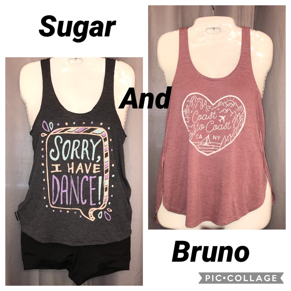**BUNDLE OF 2**  Sugar and Bruno tank tops